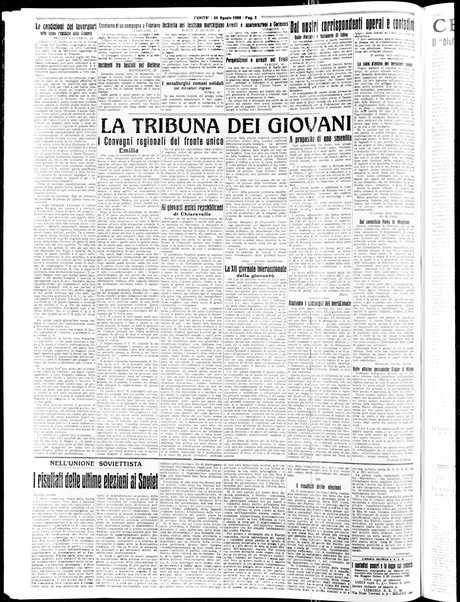 L'Unità : quotidiano degli operai e dei contadini